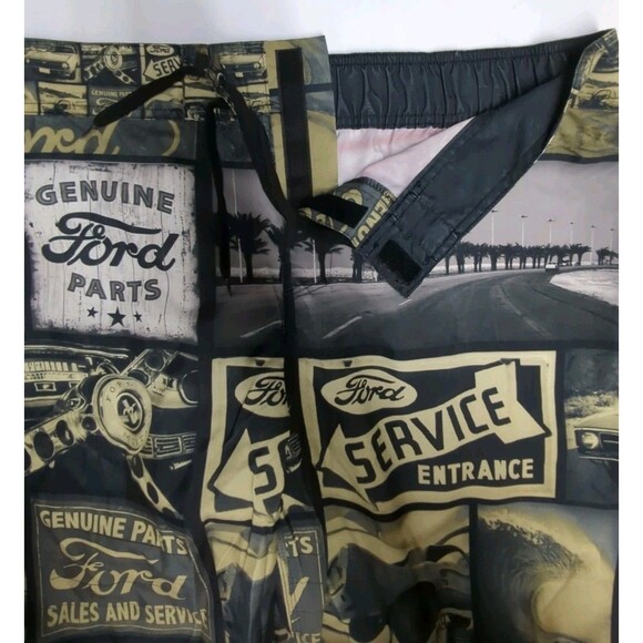 Ford Board Shorts Men XX-Large Swim Trunk Swimwear Vintage Logo Drawstrings XXL - Picture 6 of 7